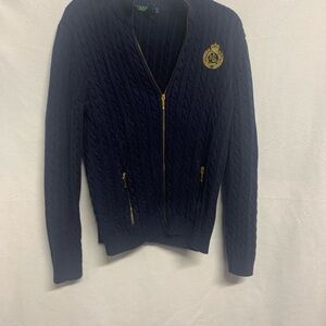 Ralph Lauren Dark Blue Zip-Up Sweater